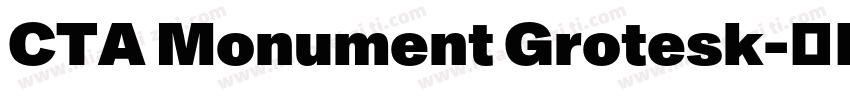 CTA Monument Grotesk字体转换